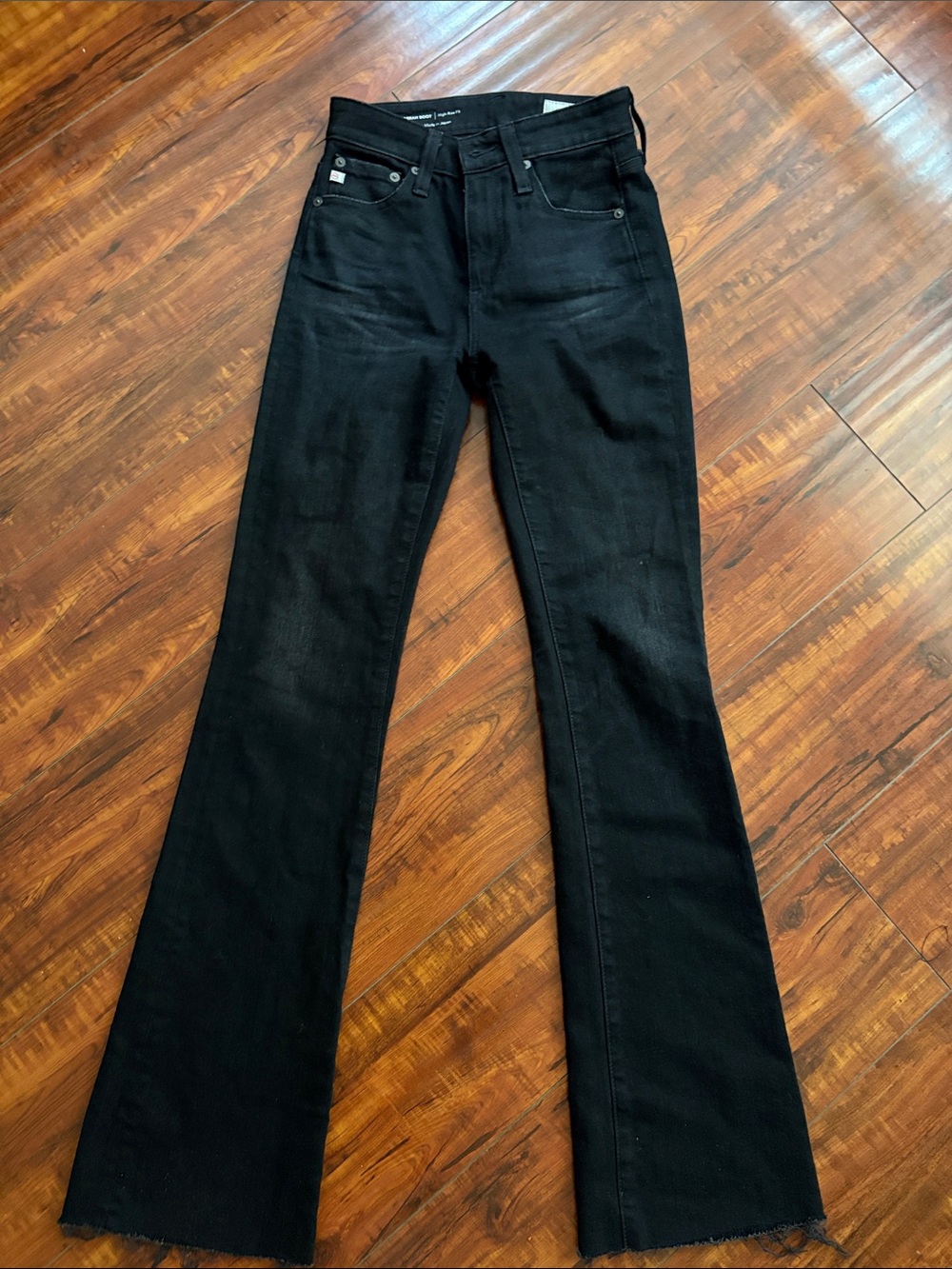 AG Adriano Goldschmied Black Flare Jeans
